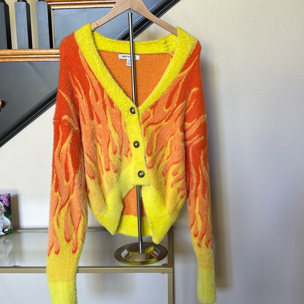 Extra SOFT flame cardigan